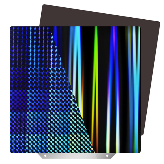 Double Sided Textured H1H Sheet 310x310mm, Flexible Rainbow +Phantom Magnetic Build Plate for -10 -10S
