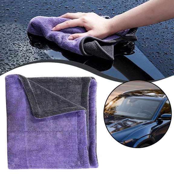 Double Sided Thick Cloth Household Cleaning Towel Large Size Reusable Wiping Rag Versatile Rag for Bathroom Car Home Daily Sanitation Cleansing