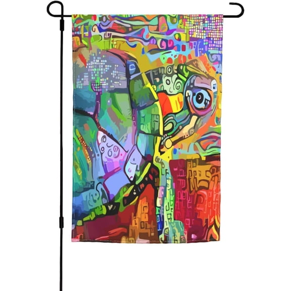 Double Sided Turtle Garden Flag for Outside, 12 x 18 Inch Seasonal Welcome Yard Banner Home Decor