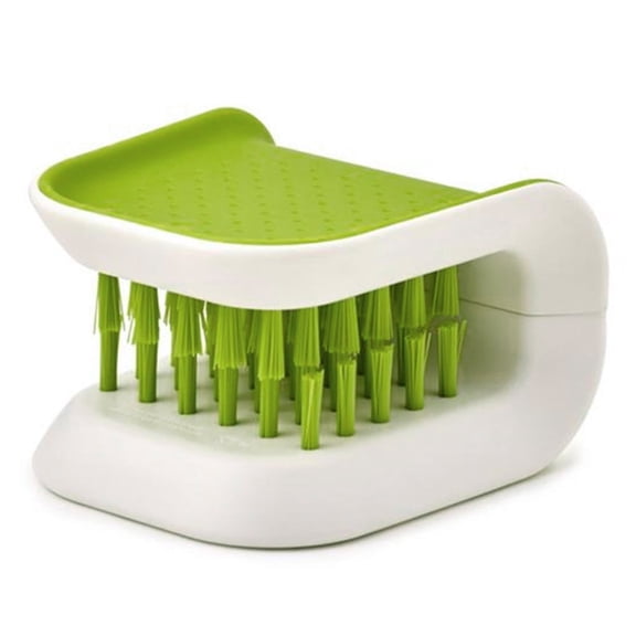 Double-Sided U-Shaped Car Seat Belt Cleaning Brush, Automotive Cleaning Tool with Folding Tray and Sponge