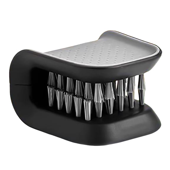 Double-Sided U-Shaped Car Seat Belt Cleaning Brush, Automotive Cleaning Tool with Folding Tray and Sponge