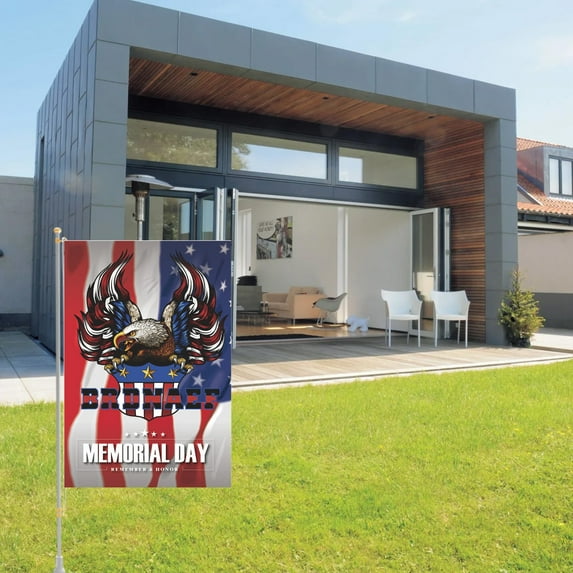 Double-Sided USA Garden Flag – 12x18 Inch 4th of July Patriotic Decor for Porch, Yard, Farmhouse, All-Weather Outdoor/Indoor American Flag with Grommets – Independence Day, Memorial Day, Veterans Day