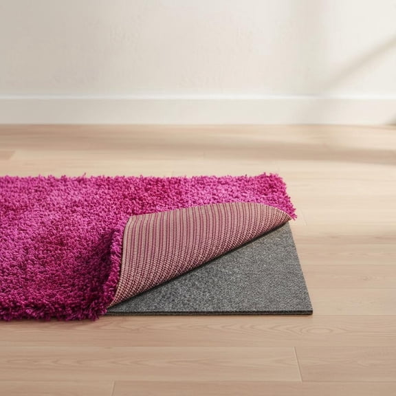 Double Sided Ultra Strong Anti-Slip Rug Felt Pad for Hardwood Floors, Non Slip Carpet Padding, Thin Profile Non Skid Carpet Mat Keep Your Rugs in Place- Gray