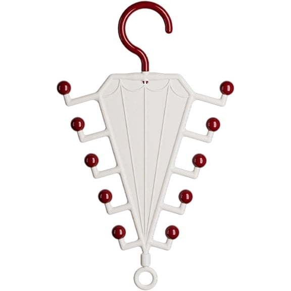 Double Sided V-Shaped Clothes Rack, Multi Hook, Space Saving, for Bedroom and Closet