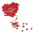 thumbnail image 1 of Double-Sided Valentines Window Cling 3D Red Love Heart Balloons Valentine's Day Decoration Window Decals (1 Sheet_A), 1 of 8
