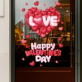 thumbnail image 1 of Double-Sided Valentines Window Cling 3D Red Love Heart Balloons Valentine's Day Decoration Window Decals (1 Sheet_B), 1 of 8