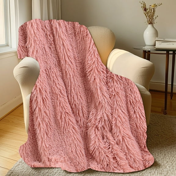 Double Sided Velvet Window Blanket for Bedside and Bed Tail Double Layer Conditioning Blanket in Plain Color for Sofa Cover and Cozy Home Decor Topliu