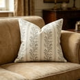 thumbnail image 1 of Double Sided Vintage Floral Striped Throw Pillow Covers 45x45CM Farmhouse Botanical Printed Square Cushion Case Decorative Couch Sofa Bed Home Living Room Indoor Decor Accessory, 1 of 5