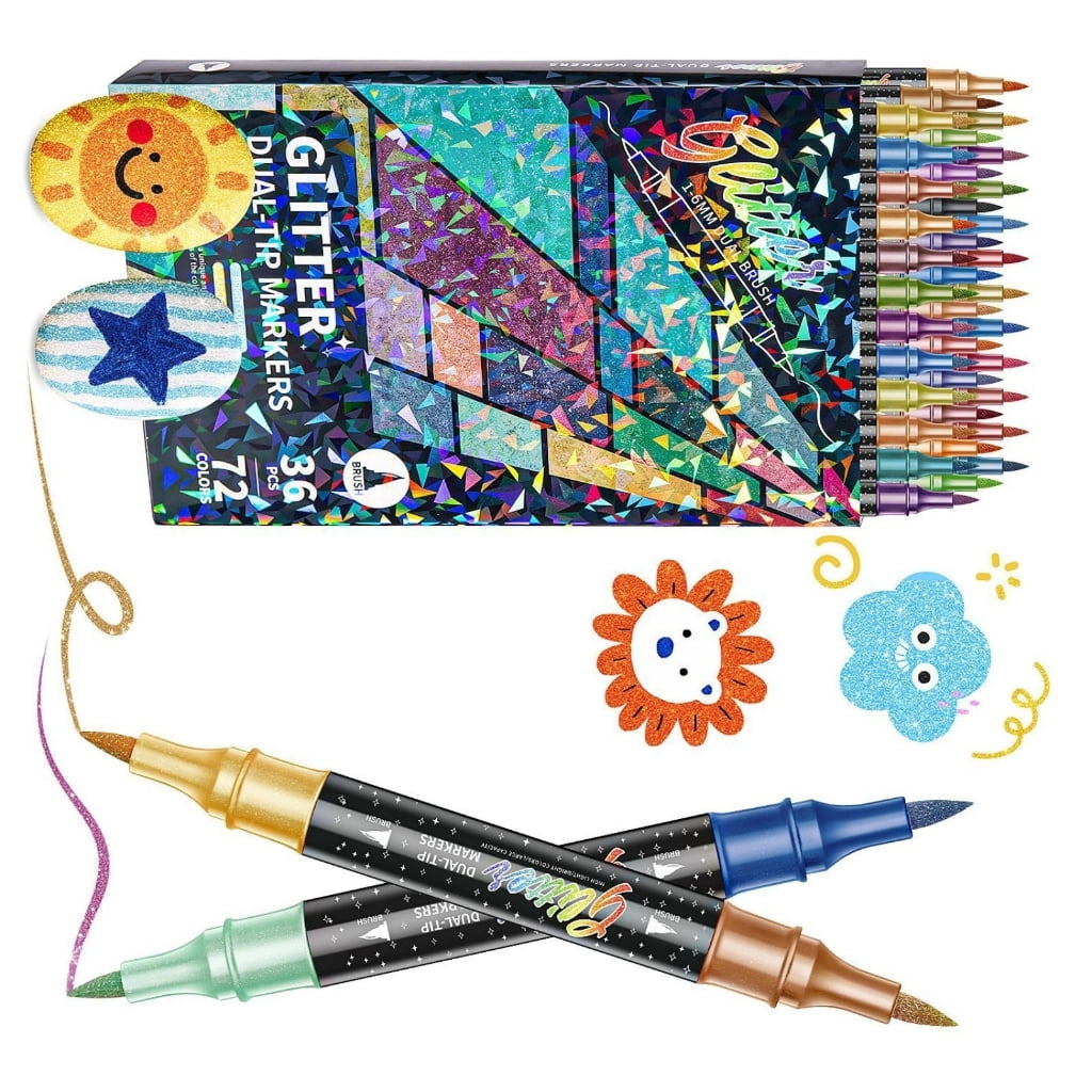 Double Sided Watercolor Markers Flexible Brush Pens Art Markers Paint Markers For Artistic Coloring And Creative Design