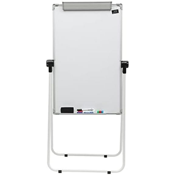 Double Sided Whiteboard 24x36 Inches, Magnetic Dry Erase Board Stand, Adjustable Height White Board -360 Rotatable, Portable Standing Whiteboard for Office Classroom Home Business$$Office