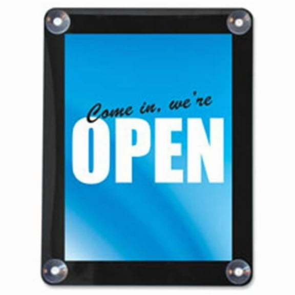 Double-Sided Window Display Sign- Clear - 8.5 in. x 11 in.