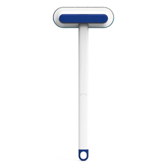 Double Sided Window Screen Brush Lints Shaver with Ergonomic Long Handle Pet Hair Removal Tool