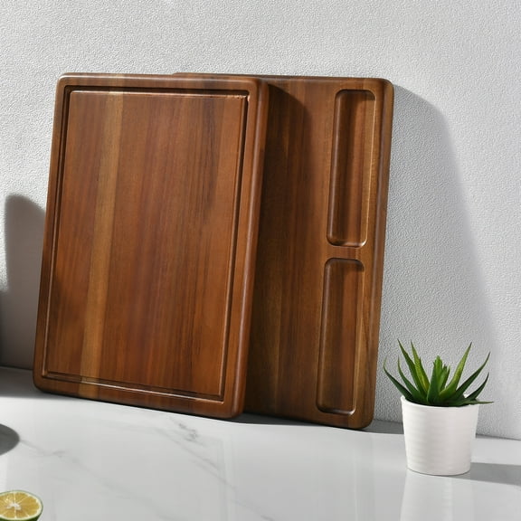 Double-Sided Wood Cutting Board for Hosting Personalized Gift for Mom Thick & Durable for Cooking and Serving