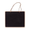 thumbnail image 1 of Double Sided Wooden Hanging Blackboard Portable Creative Message Memo Board 6.3x4.72in with Rope for Store Menu Cafe Home Desktop Display, 1 of 8