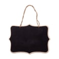 thumbnail image 1 of Double Sided Wooden Hanging Blackboard Portable Creative Message Memo Board 6.3x4.72in with Rope for Store Menu Cafe Home Desktop Display, 1 of 8