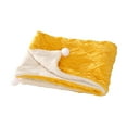 thumbnail image 1 of Double Sided Wool Pet Blanket 28x22in Anti Static Warm Cover For Cats Dogs All Season Yellow Breathable Indoor Warm Cover, 1 of 6