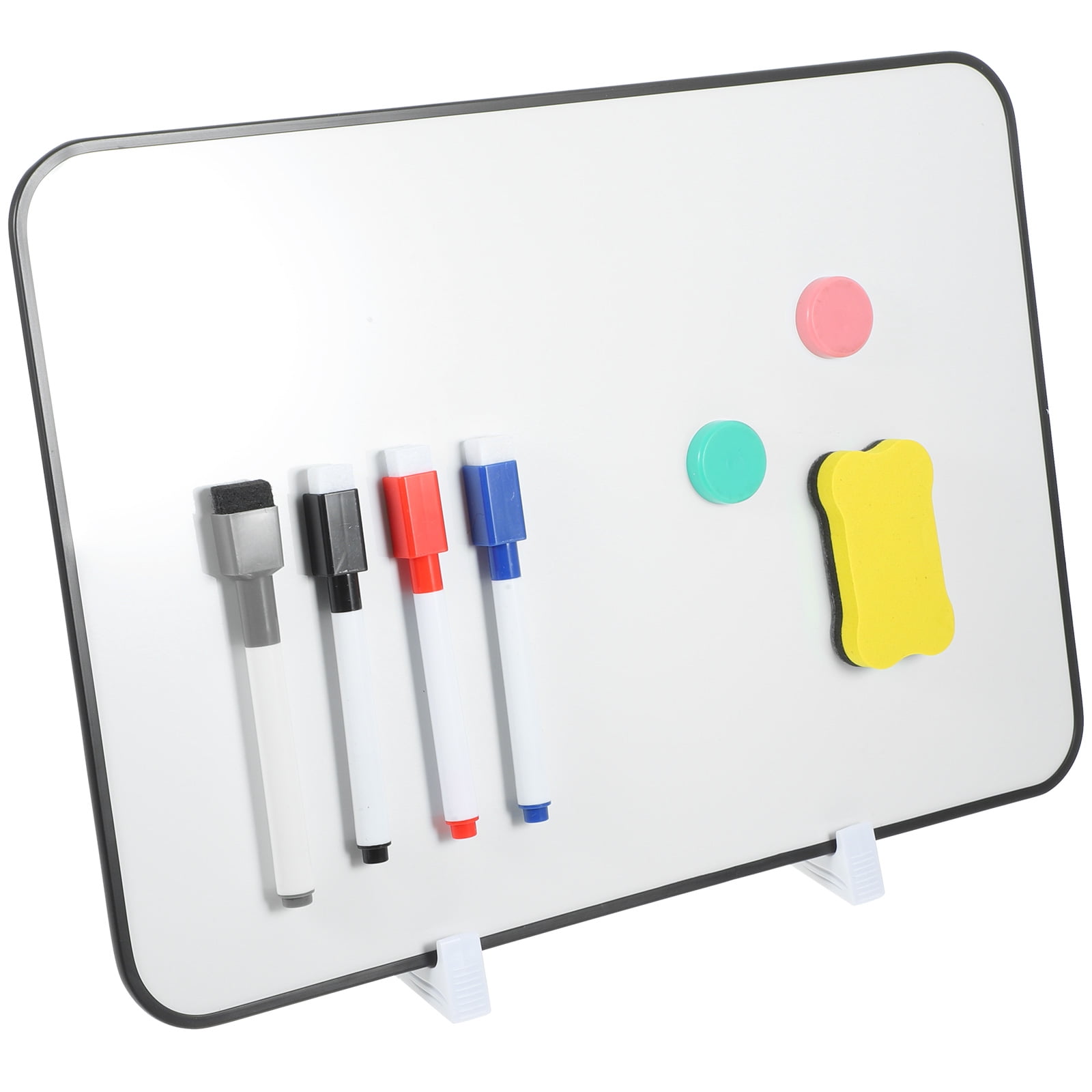 Double Sided Writing Board Desktop Dry Erase Plastic Metal Whiteboard