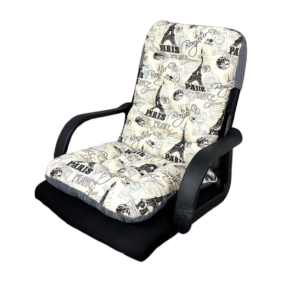 Double Sideds NonSlip High Back Chair Cushions for Indoor and Outdoor Use, Soft Cotton Pad with Tie for Garden or Patioes Chairs 40x80CM