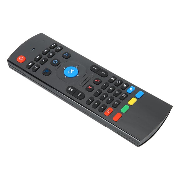 Double Sides Air Mouse Motion Sensing Remote Control 2.4G Wireless Keyboard with 6-Axis Gyroscope for Smart TV Computer Android Box (8.3 x 3.1 in / 21.0 x 8.0 cm)