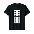 thumbnail image 1 of Double Six Dominoes Halloween Costume 6-6 Domino Game T-Shirt, 1 of 5