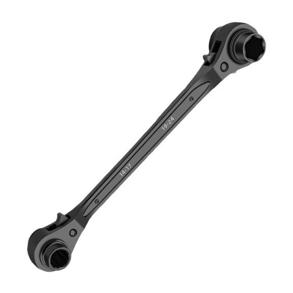 Double Size Hexagonal Socket Ratchets Wrench 4 Way Functionality Reversible Drive Ergonomic Nonslip Handle