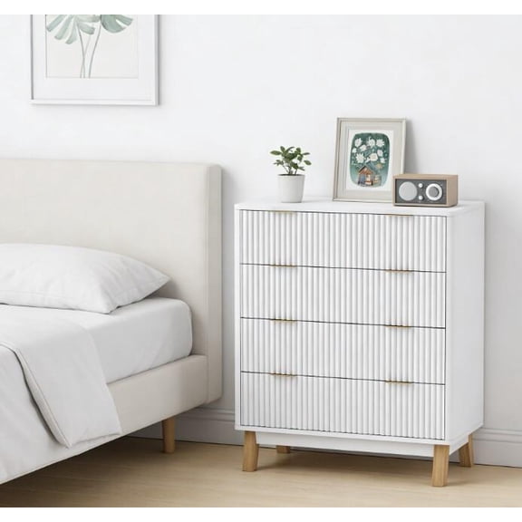 Double Size Makeup Vanities Contemporary Style Closet Dresser,4 Drawer Double Dresser for Your Home,Bedroom Makeup Vanities