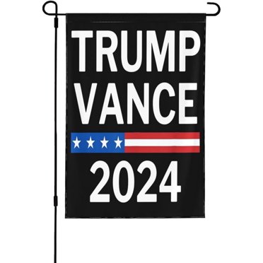 Trump Vance 2024 Political Campaign Yard Sign - 24'' X 18'' With Metal Stake