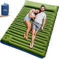 thumbnail image 1 of Double Sleeping Pad for Camping, 5"Ultra-Thick Queen Camping Mattress for 2 Person with Pillow, Built-in Pump, Self Inflating Camping Pad for Backpacking, Hiking, Traveling, Tent, 1 of 11