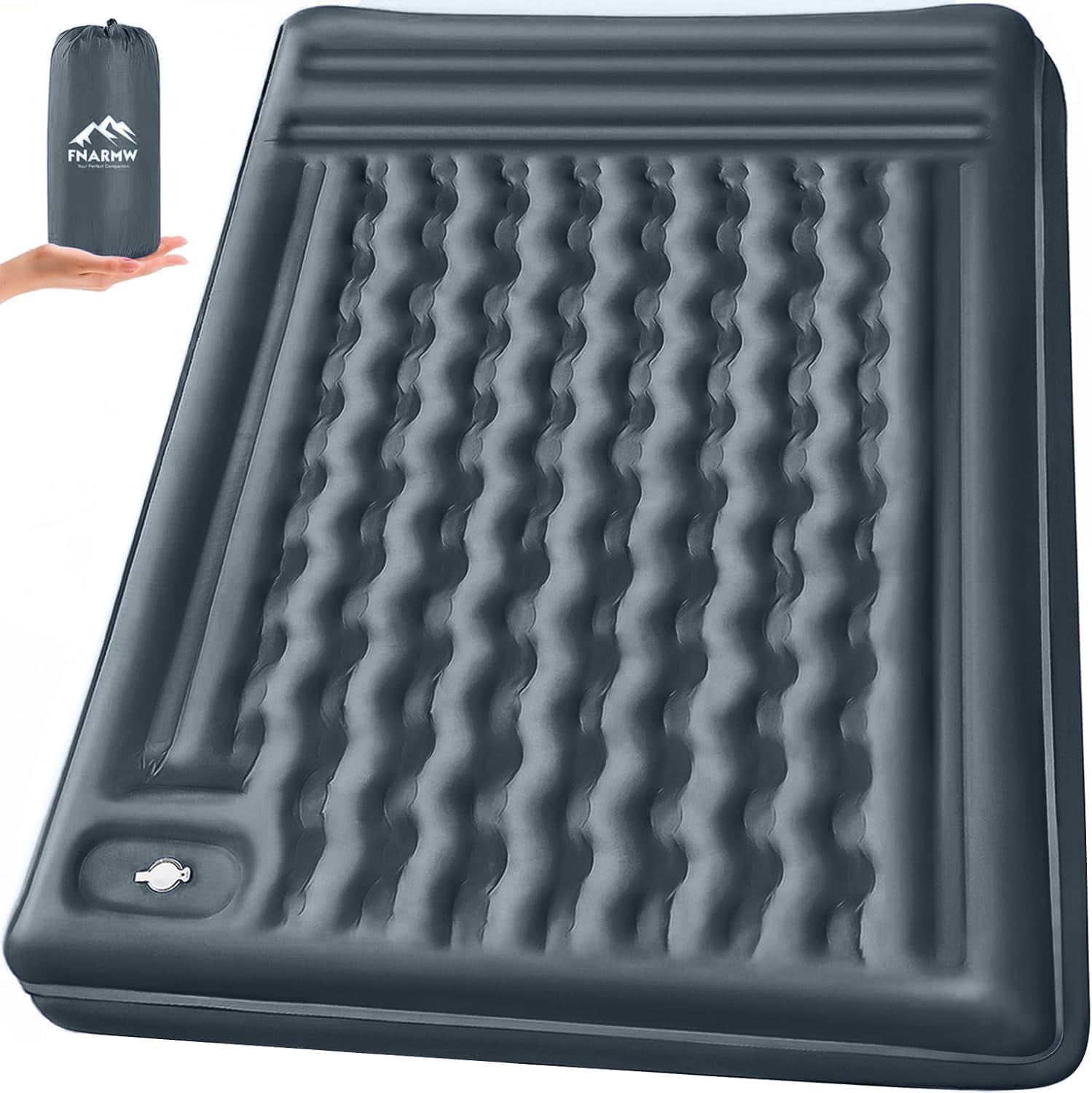 Double Sleeping Pad Camping, Self Inflating 6'' Extra-Thick 2 Person ...