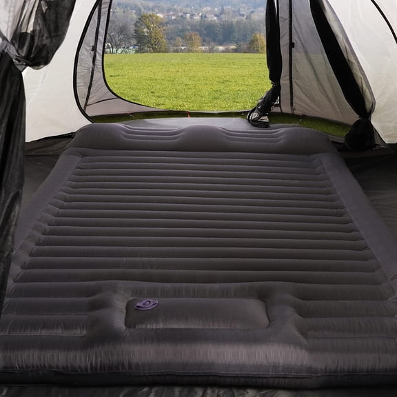 Double Sleeping Pad for Camping, Thick 6 Inch Mattress with Built-in Pump