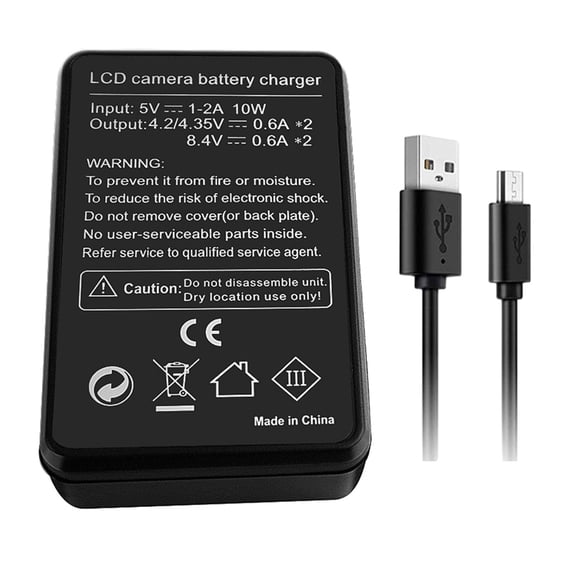 Double Slot Battery LCD Display Fast and Charging for 6000, 5000, , ILCE6000