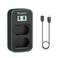 thumbnail image 1 of Double Slot Camera Battery Charger for Fujifilm XT5 XT4 XH2S XH2 X-H2S GFX Battery Charging Hubs with LCD Display, 1 of 11