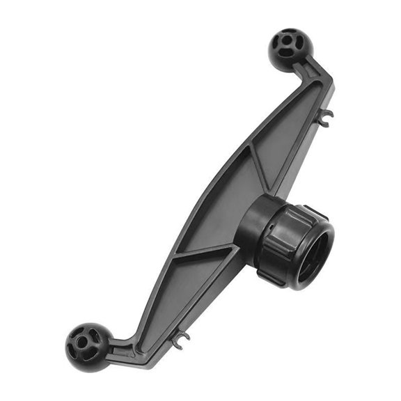 Double Socket 17mm Mount Adapter Base For Expanding Car Dashboard Phone Holders To Two Devices