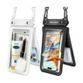 thumbnail image 1 of Double Space Waterproof Phone Pouch - 2 Pack, Waterproof Phone Lanyard Case with iPhone 16/15/14/13/12 Pro Max up to 8.3", Phone Dry Bags for Vacation Beach Pool Kayak Cruise Travel Essentials, 1 of 1