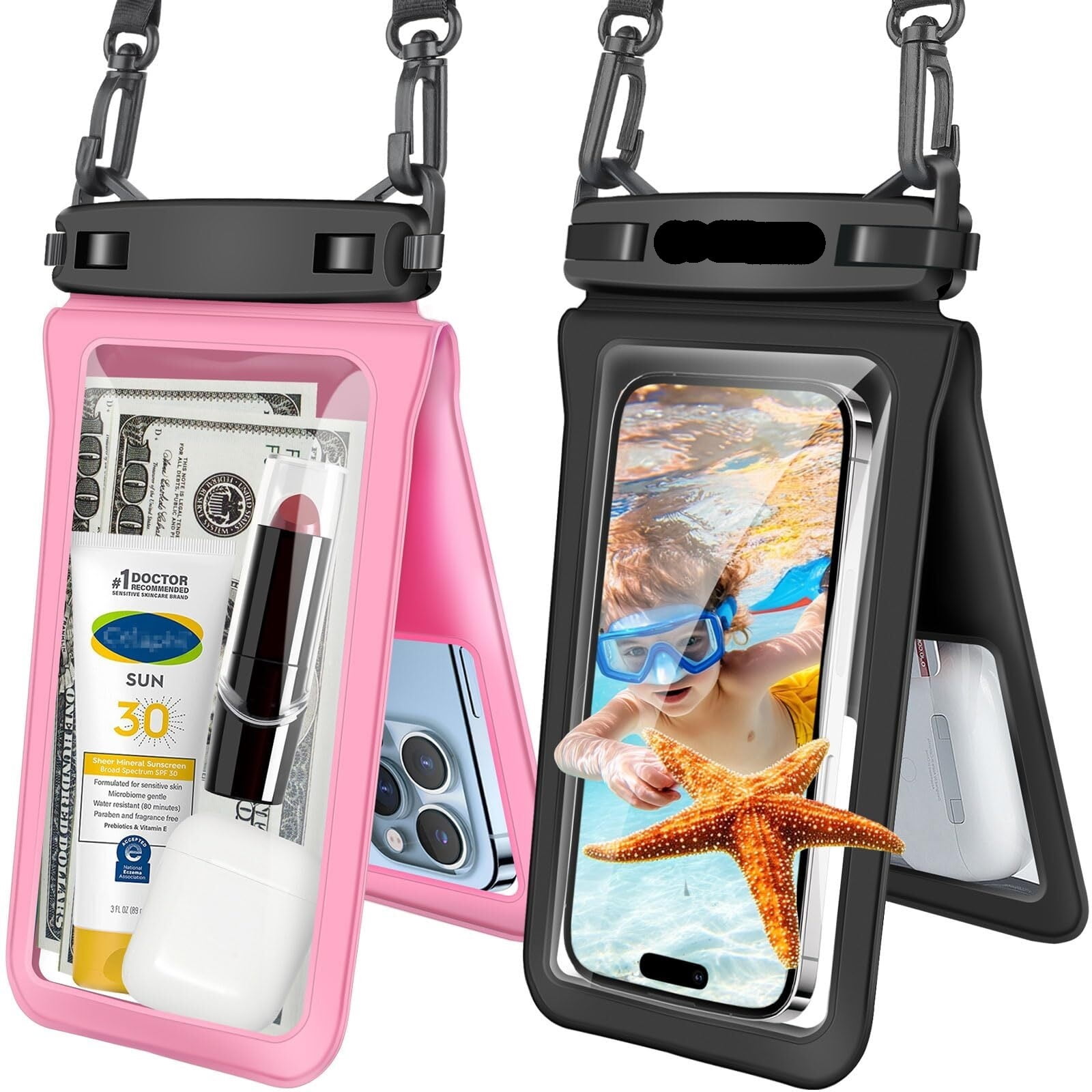 (未使用･未開封品)　DRY PAK DP-58W White/Gray 5 x 8 Game Player Smart Phone Case by Dry-Pak 60wa65s Drypak