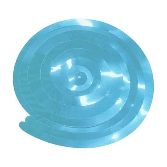 Double Spiral Hanging Decoration for Party, Birthday Wedding Holiday Theme Scene Decoration Setup, Twist Ceiling Hanging Ornament Light Blue
