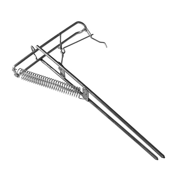 Double Spring Fishing Rod Holder Stainless Steel Fishing Rod Holder Fishing Rod Stand Ground Support Ground Rod Holder