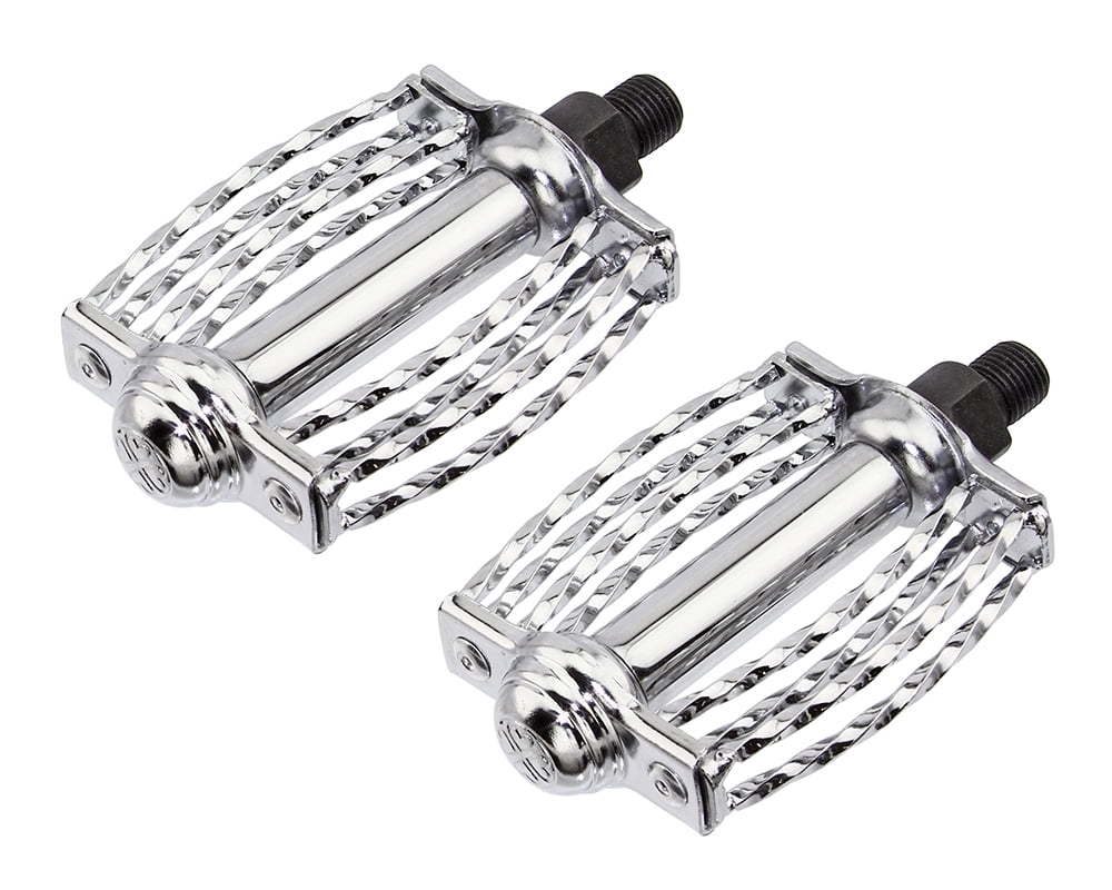lowrider bicycle pedals Double Square Round Twisted Pedals 1/2