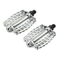 thumbnail image 1 of Double Square Round Twisted Pedals 1/2" Chrome. Bike pedals, bicycle pedal, for lowrider, beach cruiser, chopper, 1 of 1