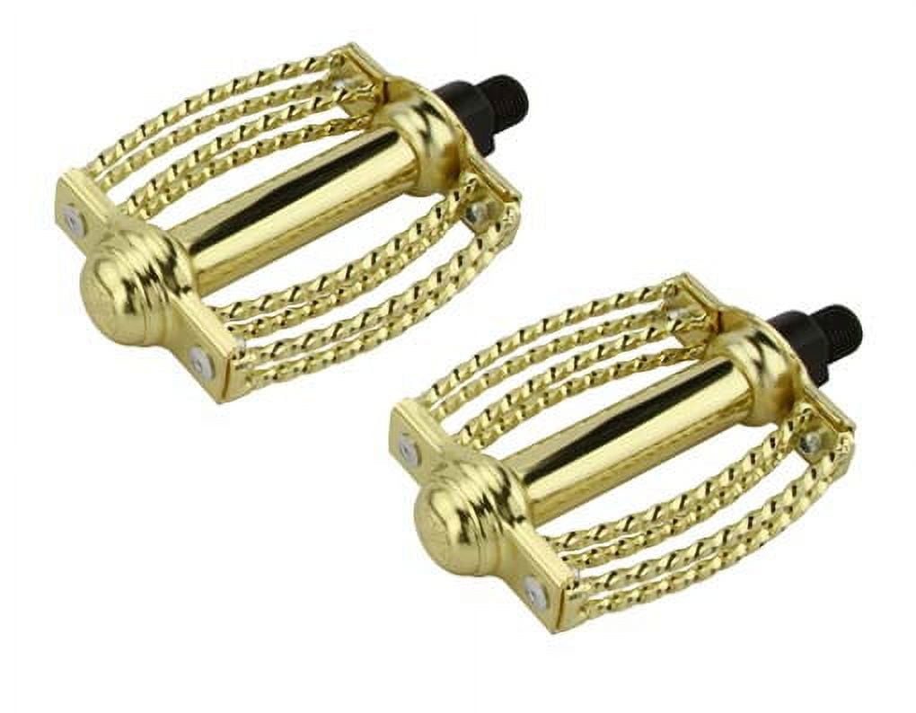 Gold bike pedals hotsell