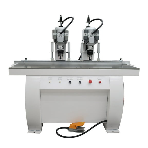 Double Station Woodworking Hinge Drilling Machine Pneumatic Hinge Boring Insertion Machine