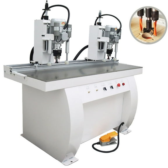 Double Station Woodworking Hinge Drilling Machine Woodworking Pneumatic Hinge Drilling Insertion Machine