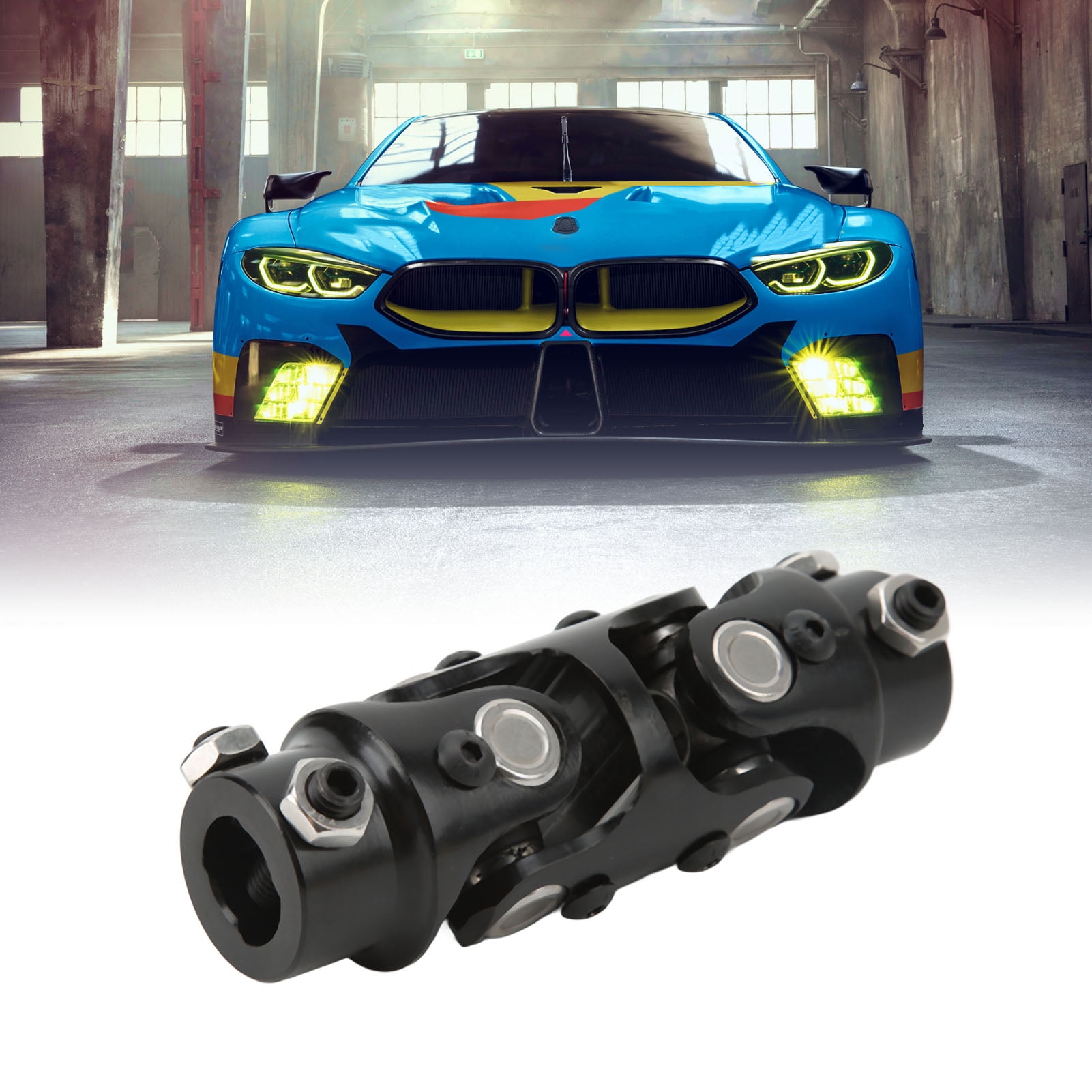 Double Steering U Joint Steel 3/4in DD X 3/4in DD 5.2in Length Steering