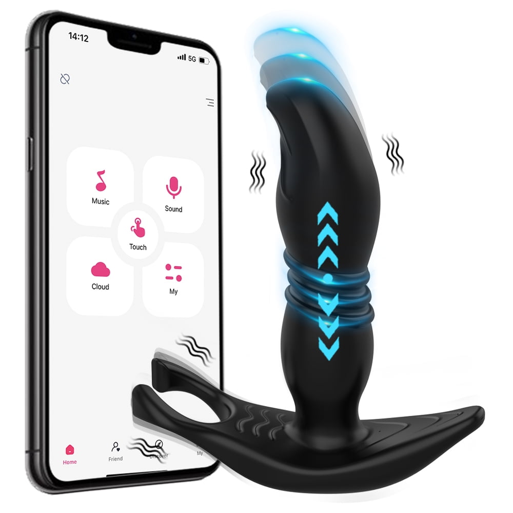 Double Stimulation Butt Plug Anal Toys Thrusting Prostate Massager Anal  Vibrator with APP Remote Control 9 Thrusting Vibrating Modes Adult Sex Toys  for Men Women - Walmart.com