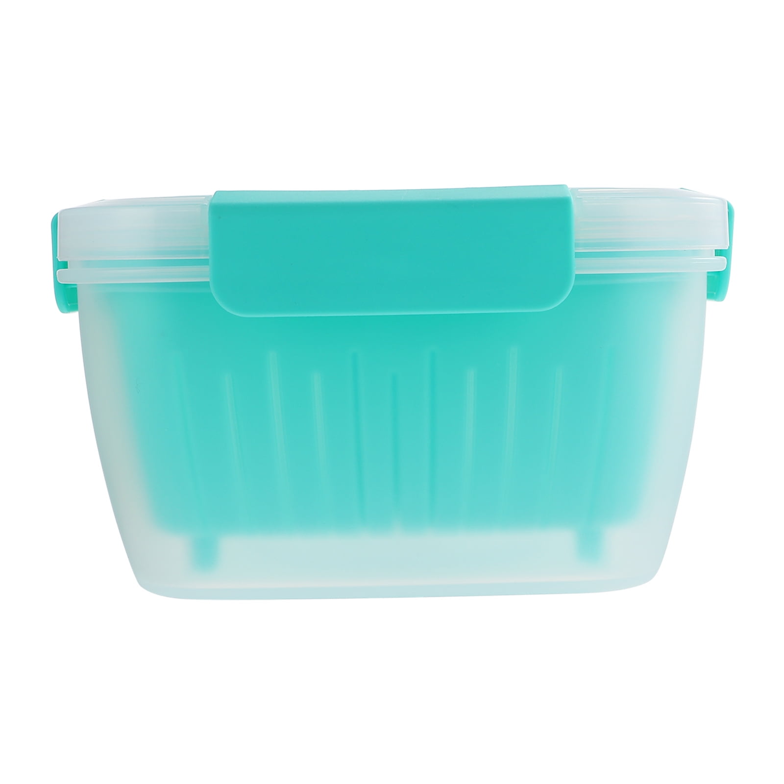 Double Storage Box Lettuce Keeper Berry Containers for Fridge Sink