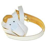 Double Strap White Carrying Belt