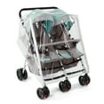 thumbnail image 1 of PAHTTO Waterproof All-Round Protection Stroller Rain Cover for Double Strollers, Clear, 1 of 7