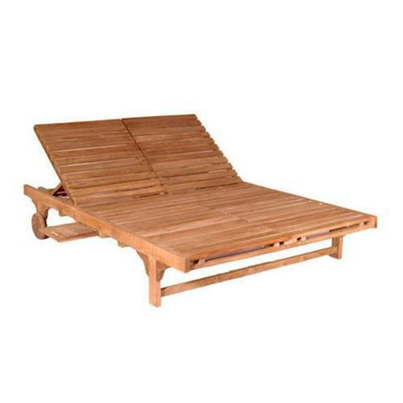Double Sun Lounger Double Back with Stainless Steel Ledge