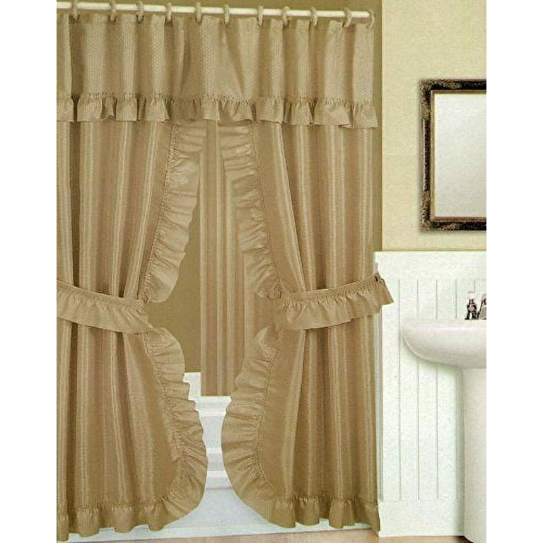 Swag shower clearance curtains
