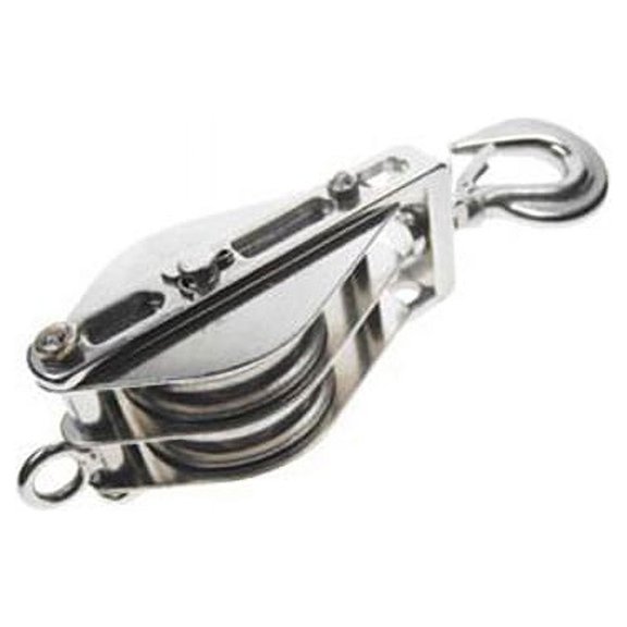 Double Swivel Block w/ Hook & Brass Bushing T304 SS 3/4" x 5"